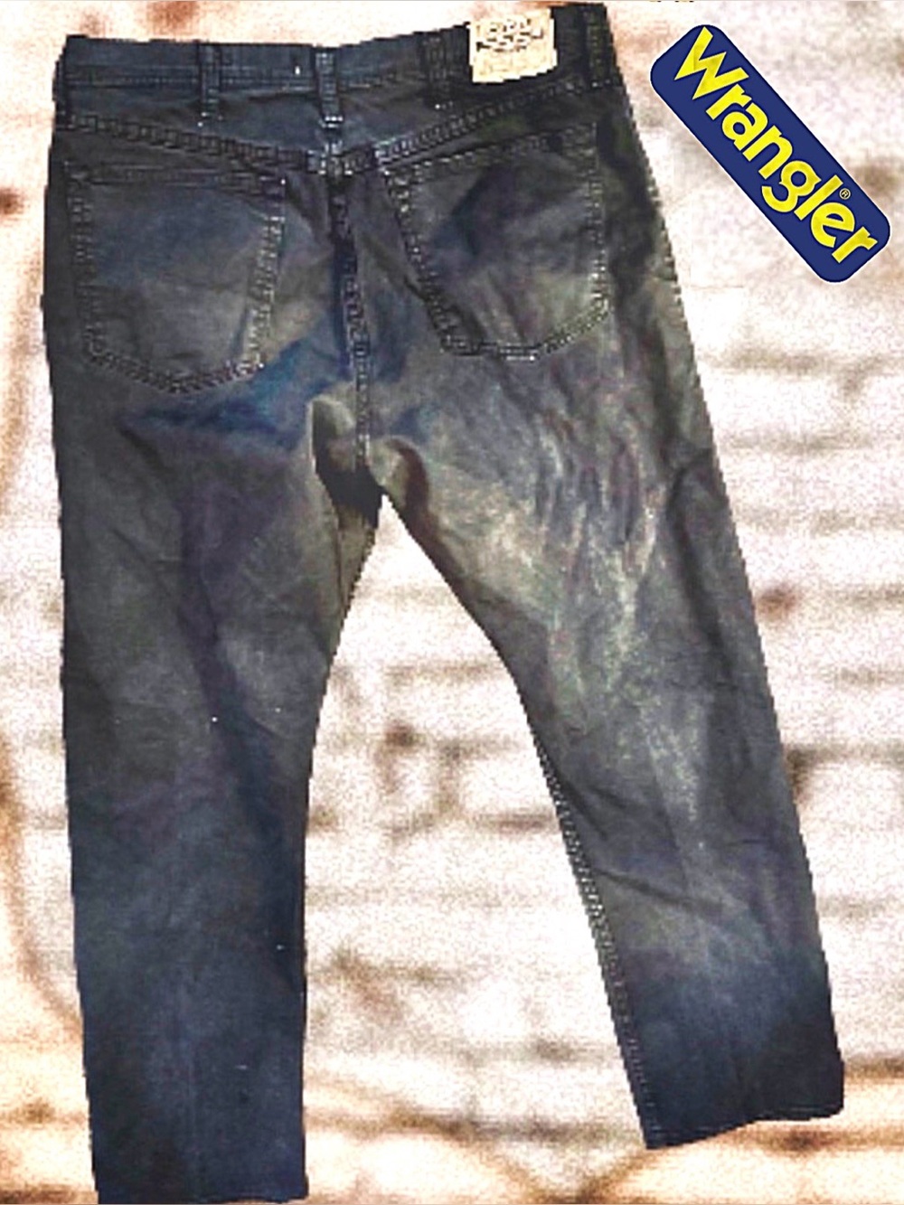 Wrangler Men's Black Straight Jeans